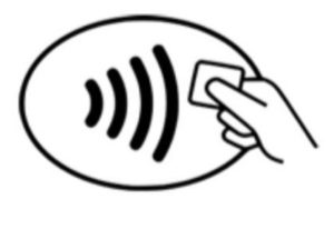 Symbol für NFC-Zahlung